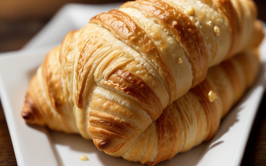 Sample photo-style picture: fresh croissants