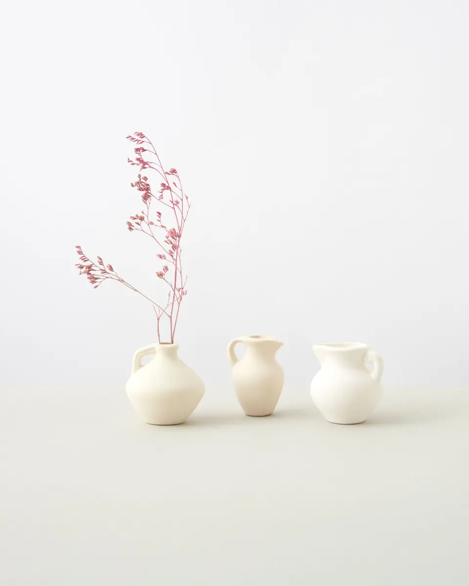 Stoneware Bud Vases (set of 3)